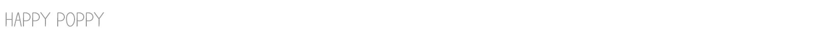 Happy Poppy font preview